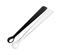 Ipetboom 2pcs Long Handle Plastic Shoe Horn for Seniors Pregnant Women Men Women Travel Shoe Helper Stick for Easy Wearing Back Friendly Fit