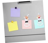 Ipetboom 2pcs Magnetic Chef Shaped Bottle Opener Resin Craft Beer Opener with Fridge Magnet Multifunctional Kitchen Bar Tool for Men Easy Attach to Metal Surface Unique Decorative Design