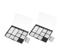 Ipetboom 2pcs Magnetic Empty Eyeshadow Palette Tray with Clear Lid Portable Makeup Pallet for Travel and Daily Use Holds Multiple Metal Pans Securely Compact DIY Cosmetic Storage