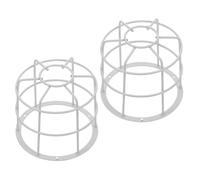 Ipetboom 2pcs Metal Cage Signal Light Guard Protective Wire Mesh Lamp Shade Cover for School Bus Warning Lights, Small Industrial Iron Lamp Bulb Holder Replacement