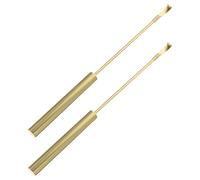 Ipetboom 2pcs Metal Pendulum Replacement for Quartz Mechanical Clocks Gold DIY Clock Repair Parts Kit Pendulum Mechanism Easy Installation
