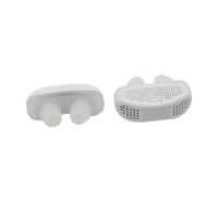 Ipetboom 2pcs Nose Breathing Clips Snore Reduction Ventilation Apparatus for Sleep Comfortable Nasal Device Portable Nose Purifier White