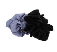 Ipetboom 2pcs Oversized Fabric Scrunchies for French Ballet Style Satin Ponytail Holders with Lasting Elasticity Thick Soft Hair Bands for Party Dance Sleep and Daily Styling
