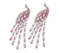 Ipetboom 2pcs Peacock Brooch Pin Animal Lapel Pin Hat Brooch Elegant Metal Rhinestone with Fine Workmanship Easy to Attach Wear Resistance for Occasion