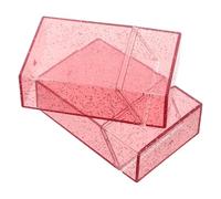 Ipetboom 2pcs Plastic Cigarette Container Case 20 Capacity Portable Preserving Freshness Modern See Through Style Storage Box for Men Women Everyday Carry