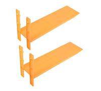 Ipetboom 2pcs Plastic Inclined Plane with Dual Supports and Scale Lightweight Physics Teaching Tool for Elementary School Math Science Experiments Portable Educational Equipment for