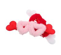 Ipetboom 2pcs Plush Heart Shaped Sunglasses Lightweight Fuzzy Velvet Eyewear for Ladies Novelty Party Costume Valentine S Day Birthday Christmas Accessory