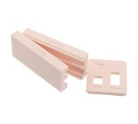 Ipetboom 2Pcs Polymer Clay Molds Set with Mini Flower Pot Design, Soft Clay Molding Tools in Apricot for Jewelry Pendant Crafting and Ornament Making