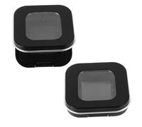 Ipetboom 2pcs Portable Magnetic Eyeshadow Powder Container Refillable Empty Travel Box Compact Storage Case for Highlighter and Blush