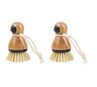 Ipetboom 2pcs Portable Vegetable Scrub Brush Plastic Vertical Kitchen Fruit Cleaning Scrubber for Veg and Fruit Cleaner Use as Pot Cleaning Scrubber
