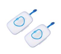Ipetboom 2pcs Portable Wet Tissue Case for Outdoor Use Wipes Storage Box Stroller Hanging Design for Diaper Caddy Organiser and Wipe Holder