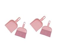 Ipetboom 2pcs Practical Mini Broom and Dustpan Home and Pet Cages Efficient Cleaning Tools for Spaces for Guinea Pigs Rabbits and Other Pets Pink