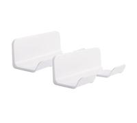 Ipetboom 2pcs Punch Hair Dryer Mounted Storage Holder for Bathroom Convenient Hair Dryer Organizer for Home Makeup Room Bedroom and Barbershop