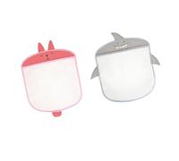 Ipetboom 2pcs PVC Mesh Hanging Storage Bags with Suction Cups for Dolls and Clothes, Easy to Store and Move, for Boys and Girls Room Or Bedroom Organization
