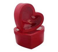 Ipetboom 2pcs Red Heart Shaped DIY Gift Boxes for Valentines Day Empty Multipurpose Packaging Boxes for Flowers Perfumes Makeup Creative Present Crafting Stylish Paper Design