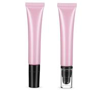 Ipetboom 2pcs Refillable Lip Balm Tubes Travel Containers Squeeze Tube Makeup Sample Packing