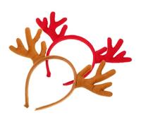 Ipetboom 2pcs Reindeer Antler Headbands Comfortable Animal Hair Hoops for Christmas and Halloween Stable Material Elk Horns Headwear to Enhance Festive Mood and Party Vibes for Adults and