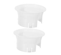 Ipetboom 2pcs Replacement Water Pitcher Lids Fit Leakproof Anti-splash Stoppers for Glass Jug Cold Water Jug Lids Compact Easy-clean Dishwasher Safe Covers for Beverage Carafe