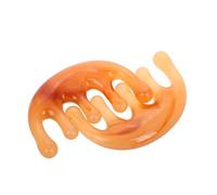 Ipetboom 2pcs Resin Gua Sha Massage Comb Set Wide Tooth Scalp Massager Tool for Head Soothing Suitable for Relaxation and Stress Relief Large Two-tone Half-round Design