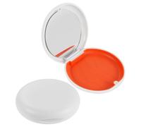 Ipetboom 2pcs Retainer Case - Slim Aligner Case Magnetic Closure Orthodontic Retainer Container Denture Bath Box Cup for Dentures Clear Brace