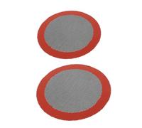 Ipetboom 2pcs Reusable Silicone Air Fryer Liner Mats with Perforated Design for Even Heat Distribution Non Stick Steamer Pads for Baking Chips Chicken Wings Snacks