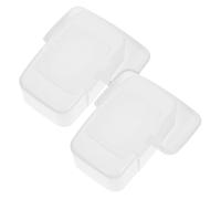 Ipetboom 2pcs Reusable Wipe Dispenser Box with Lid Plastic Wet Wipes Container for Bathroom and Travel Prevents Drying and Waste Practical Storage for Tissue
