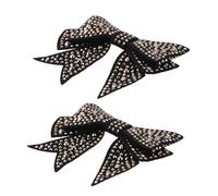 Ipetboom 2pcs Rhinestone Butterfly Shoe Flowers Bling Decoration for Bridal Wedding Party Sparkly Shoe Decor Rhinestones Bow Charms Charm Jewelry for Heels Accessories