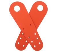 Ipetboom 2pcs Roller Skate Guards for Young Skaters Pu Leather Quad Skate Tip with Thickened Collision Protection and Skating Shoes Orange Colour