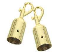 Ipetboom 2pcs Rope End Snap Hooks with Cord Stopper for Queue Barrier Railing Column Crowd Control Metal Cord Hooks for Reception and Isolation Use