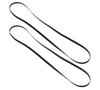 Ipetboom 2pcs Rubber Flat Cassette Player Drive Belts for Tape Recorder Repair Replacement with Precision Manufacturing and Easy Installation, Suitable for Audio Equipment Maintenance