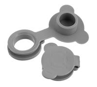 Ipetboom 2Pcs Silicone Bath Tub Stopper Leakproof Drain Plug, Smoke Grey Tub Cover for Bathtub Drain, Bathtub Plug Cover Suitable for Bathroom Sink and Bath Time Use