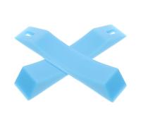 Ipetboom 2pcs Silicone Camper Levelers Rv Wheel Chocks Car Leveling Kit with Easy Storage and Sturdy Design for Campervan Levelling Ramps and Caravan Stabilising Pads