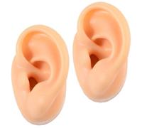 Ipetboom 2pcs Silicone Ear Models Fake Ear Models Silicone Body Parts for Display Platform