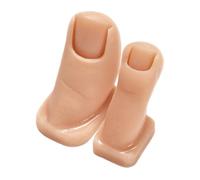 Ipetboom 2pcs Silicone Practice Foot Model for Nail Art Training Dual Practice Design for Enhanced Efficiency Realistic Texture for Acrylic Nail Techniques