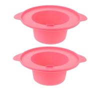 Ipetboom 2pcs Silicone Wax Pot Insert for Hair Removal Reusable Replacement Wax Liner for Home Waxing Care Even Heat Distribution Warmer Bowl for Arms and Legs