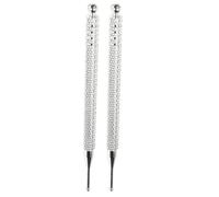 Ipetboom 2pcs Silver Auricular Point Pen Ear Acupuncture Probe Acupressure Tool for Ear Point Massage and Facial Reflexology Therapy at Home and Clinic