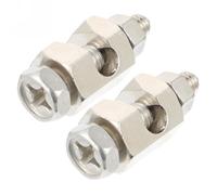 Ipetboom 2Pcs Solar Panel Grounding Lug Cable Clamp Bolt-On Coupling Anti-Surge Earth Protection for Module Wire Management and Electrical Earthing