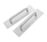 Ipetboom 2Pcs Stainless Steel Fire Door Push Pull Plates Handles 80X300X1.5Mm for Home Door Hardware Pull Handles Suitable for Passage and