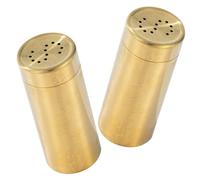 Ipetboom 2pcs Stainless Steel Kitchen Seasoning Jars Salt and Pepper Shakers for Home Use Compact Multipurpose Spice Dispensers for Salt Pepper Chili and Chicken Essence Practical and