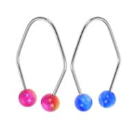 Ipetboom 2pcs Stainless Steel Maker Tool Natural Cheek Exerciser for Facial Care Compact Design for Easy Use Marble