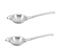 Ipetboom 2pcs Stainless Steel Mini Mesh Strainer for Matcha and Tea Fine Sifter with Long Handle Small Tea Filter for Powdered Sugar Herbal Infusions Easy to Clean and Portable