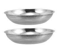 Ipetboom 2pcs Stainless Steel Precision Weighing Dish for Mechanical Dial Scales Pan Scale Tray for and Industrial Use Replacement Parts