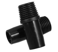 Ipetboom 2pcs Threaded Connection Parts Plastic Broom Handle Threaded End German Type Enhanced Durability Easy to Install and Remove Black Suitable for Metal Rod Mop and Home Office Use