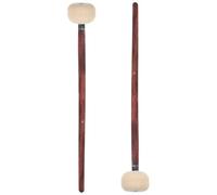 Ipetboom 2pcs Timing Hammer Drum Mallets Wood Handle Felt Head Practice Percussion Stick for Beginner Adult Professional Drummers