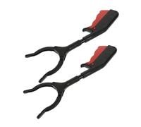 Ipetboom 2pcs Trash Grabber and Leaf Picker Upper Tool with Reinforced 28cm Long Handle, Mobility Aid Reacher for Outdoor Litter Picking and Seniors’ Trash Pickup