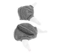 Ipetboom 2pcs Unique Ox Horn Hat Knitted for Adults Boys and Girls Cosplay Party Hat Decorative