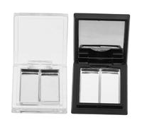 Ipetboom 2pcs Versatile Diy Makeup Palette Empty Aluminum Eyeshadow Organizer Storage Plate Portable for Lipstick Blush Powder