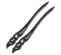 Ipetboom 2pcs Vintage Wood Hair Sticks Elegant Retro Hair Accessories for Hanfu Unique Chinese Design Hairpins for Women for Traditional Outfits and Special Occasions