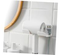 Ipetboom 2pcs Wall Mounted Hair Dryer Holder Rack for Bathroom and Bedroom Stable Blow Dryer Storage Organizer for Home Makeup Barbershop Space-saving Hairdryer Station