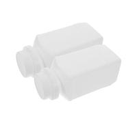 Ipetboom 2pcs Wide Mouth Square Chemical Reagent Containers with Caps Pe Laboratory Storage Bottles for Sample Solid Structure for Secure Handling and High Temperature Resistance
